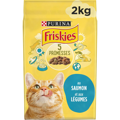 [7613034182067] PURINA FRISKIES Cat Dry Food Salmon 2 kg