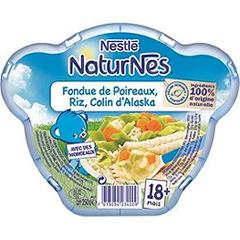 Nestle 250G Naturnes Poireaux/Riz/Colin