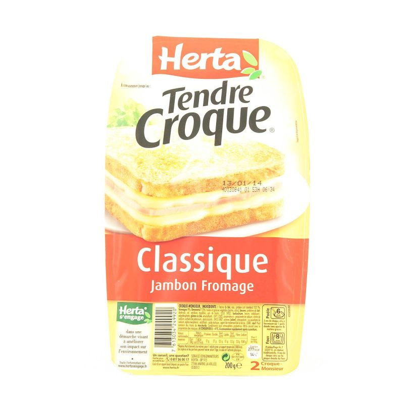 HERTA 2 Tendre Croque 210 g