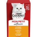 PURINA Gourmet Mon Petit Intense refeição em molho de aves para gato 6x50g