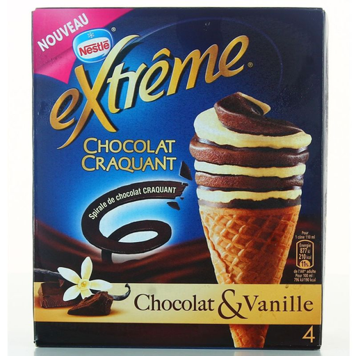 [7613034478474] NESTLE Extreme Chocolate/Vainilla 276 g
