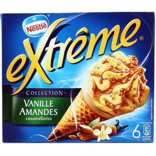 [7613034479709] NESTLE 6 Conos Extreme Vainilla/Almendra/Caramelo 660 ml