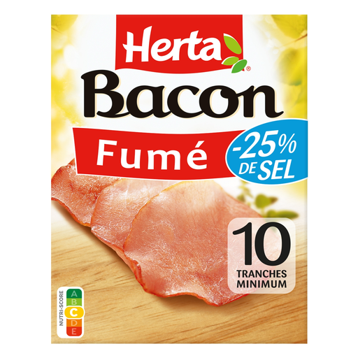[7613034569769] HERTA Smoked Bacon Reduced Salt 120 g