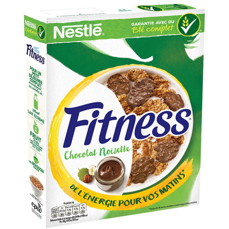 Fitness 375G Chocolat/Noisettes Nestle