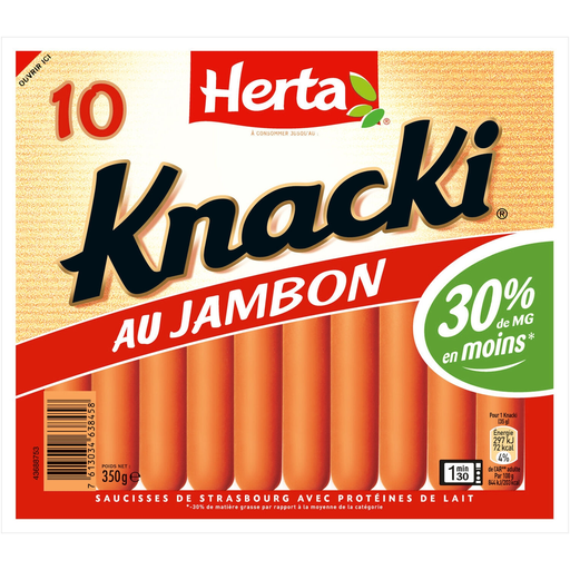 [7613034638458] KNACKI Ham Sausages 350 g
