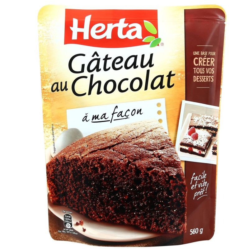HERTA Massa para Bolo de Chocolate 560 g