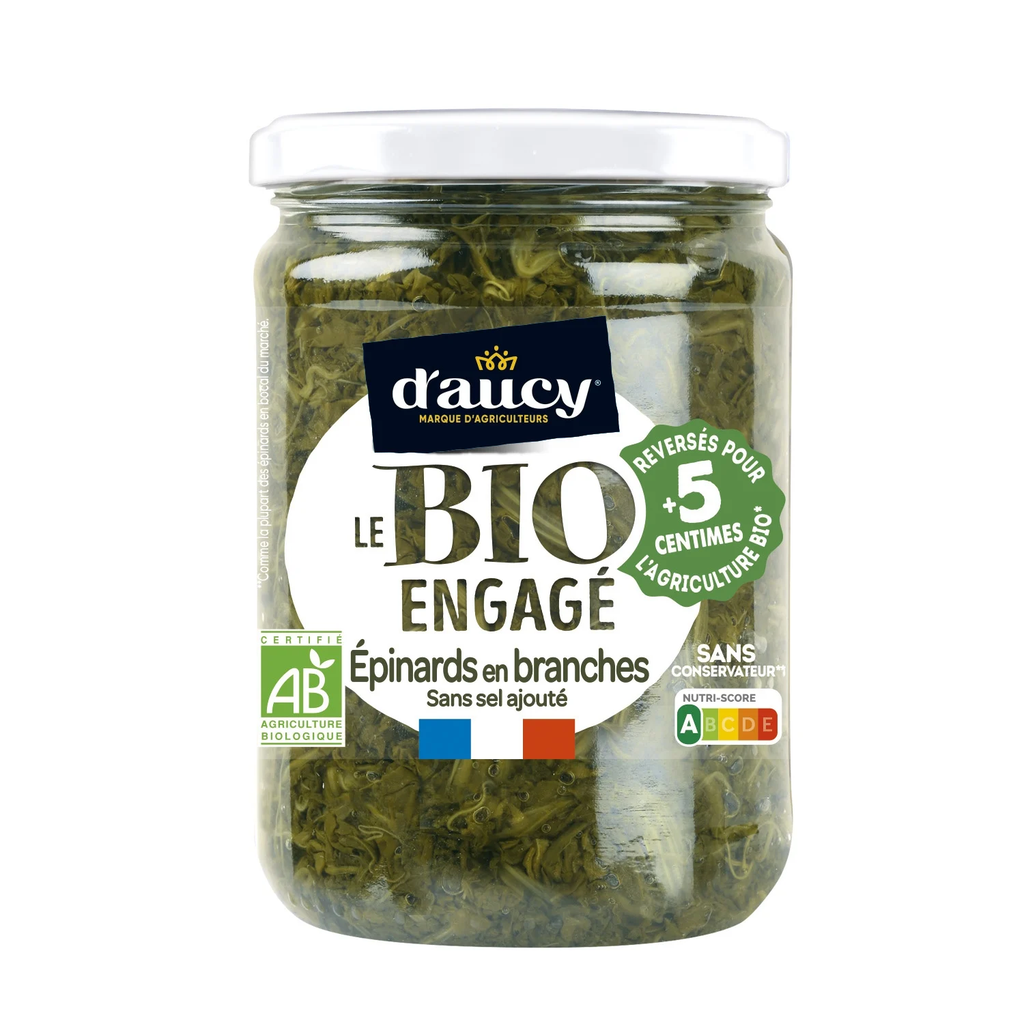 D'AUCY Espinacas en rama Bio 58 cl