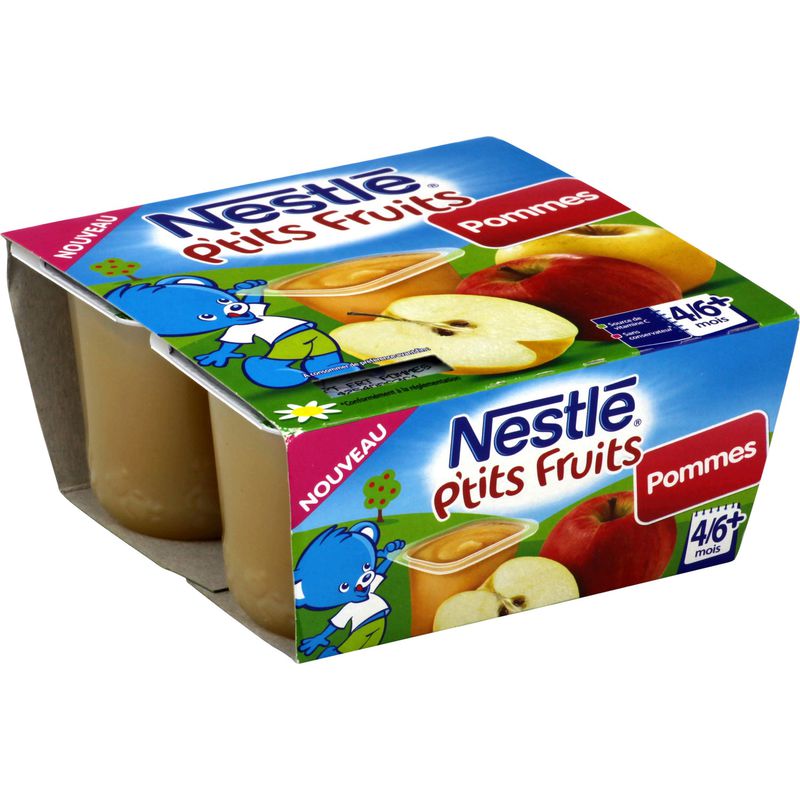 Nestle Pack 4X100G P'Tit Fruit Pomme