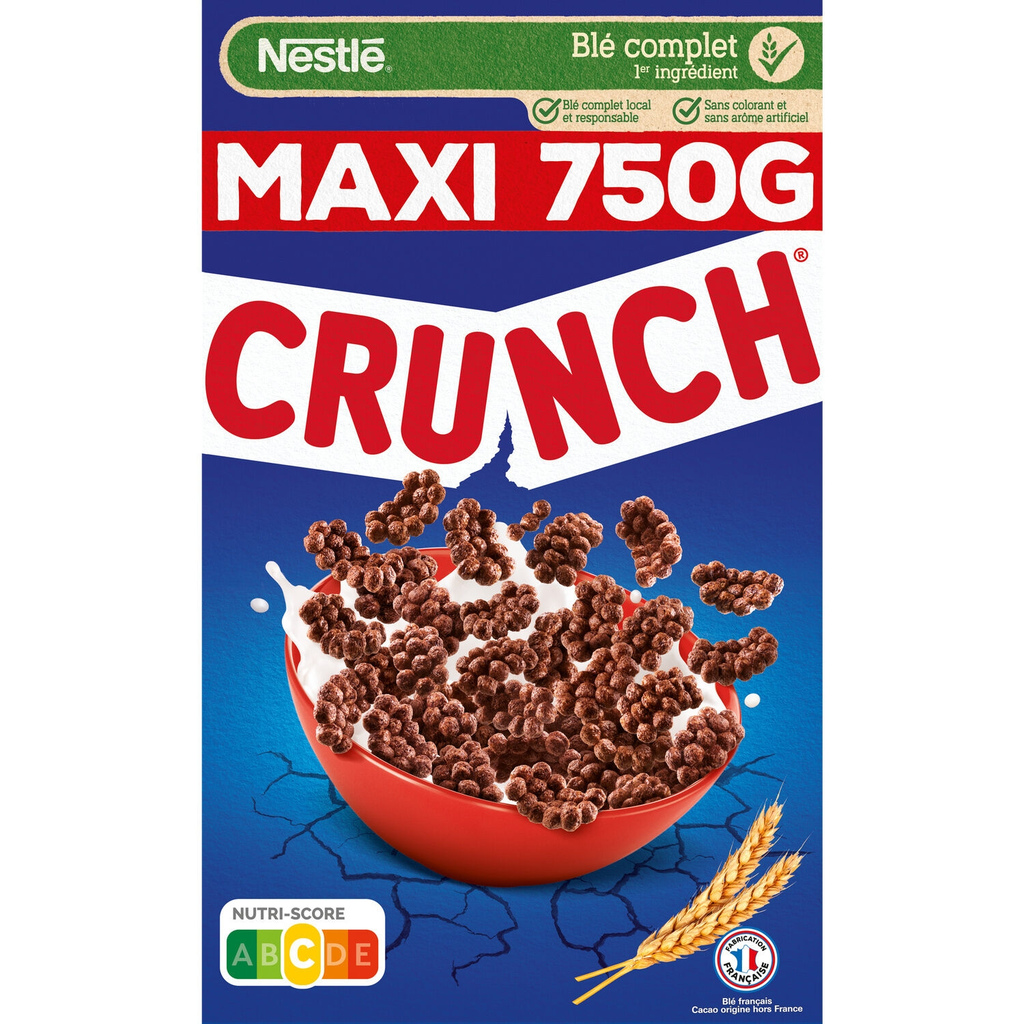 CRUNCH Cereales de chocolate 750 g