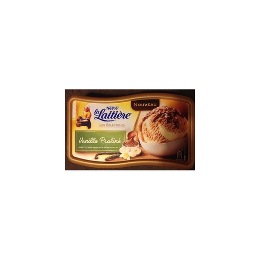 [7613034974723] LA LAITIERE Gelado Baunilha/Praliné 850 ml