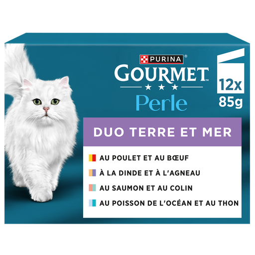 [7613034997661] GOURMET Cat Food Duos of Sea and Meat Perle PURINA 12x85g