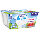 NESTLE NATURNES Petit brassé dessert lacté fraise 4x100g