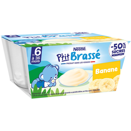[7613035009271] NESTLE Naturnes Petit Brassé Postre Lácteo Plátano 4x100g
