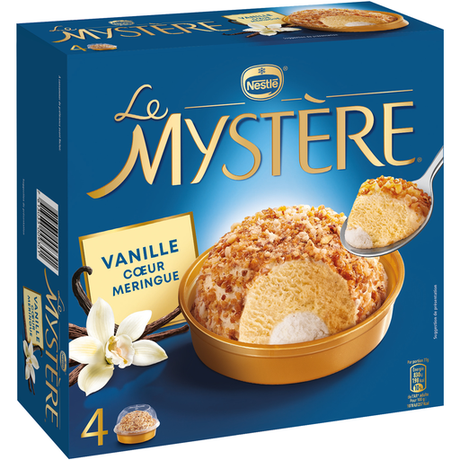 [7613035009301] NESTLE Mystere Vanilla ice cream, praline coating and meringue 308g