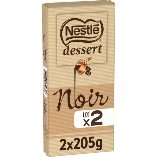 [7613035040793] NESTLE Dark baking chocolate 2 bars of 205 g