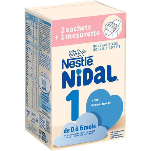 [7613035072152] NIDAL Leite infantil em pó 1ª idade 2 saquetas de 350 g
