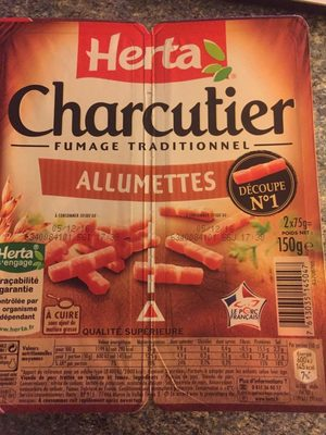 [7613035145047] HERTA Smoked bacon lardons 2 x 75 g