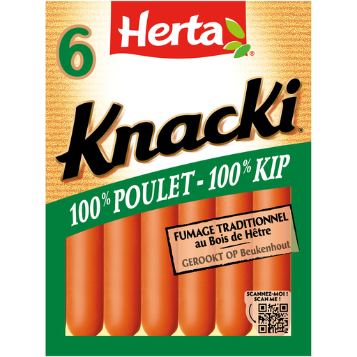 [7613035287167] HERTA Knacki chicken sausage smoked with beechwood 210 g