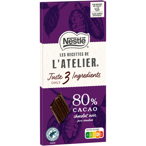 [7613035302181] NESTLE LES RECETTES DE L'ATELIER Dark Chocolate Intense 100 g