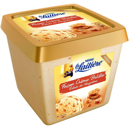 [7613035460621] LA LAITIERE Gelado Baunilha Sabor Crème Brûlée 430 g