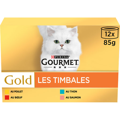 [7613035461703] GOURMET Gold Les Timbales Comida Húmeda para Gatos 12 x 85 g