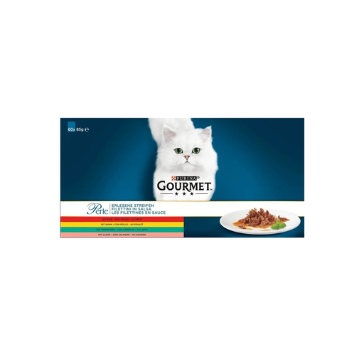 [7613035826915] GOURMET Comida Húmeda Perle Gato Les Filettines En Salsa 60 x 85 g