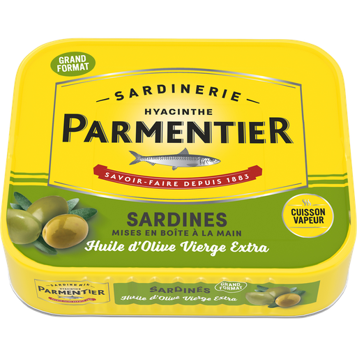 [3019080031146] PARMENTIER Sardines à l'huile d'olive vierge extra 232 g