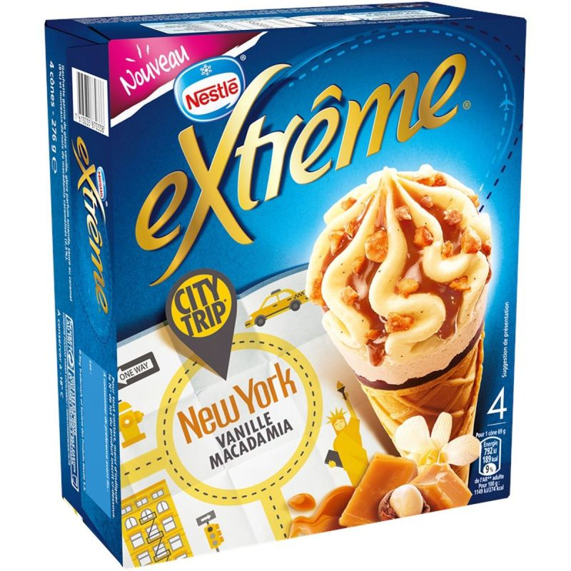 NESTLE Extrem Cone City Vanilla 4 x 276 g