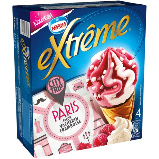 [7613035870369] NESTLE Extreme Paris Vacher Framboise 276 g
