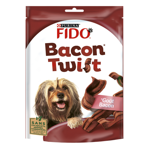 [7613035893153] FIDO Golosinas para perro bacon twist 120 g