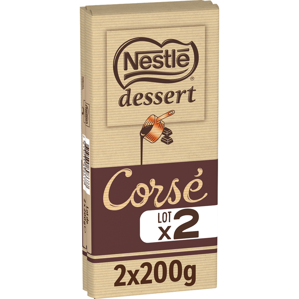 NESTLE Dark Baking Chocolate Intense Corsé 2x200g