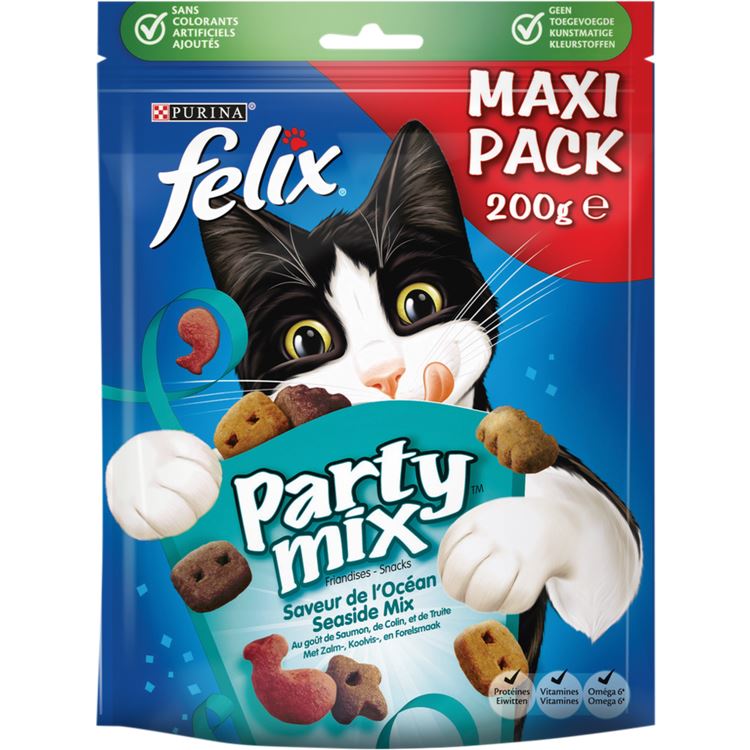 Felix Party Mix Friandises Pour Chat Adulte Saveur Océan 200G