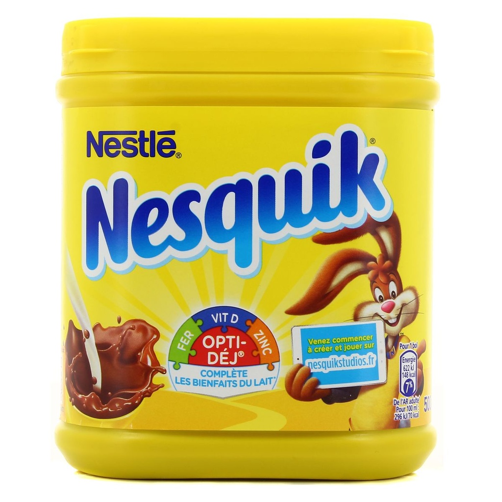 Nestlé Poudre Cacaotée Nesquik Boîte 500G