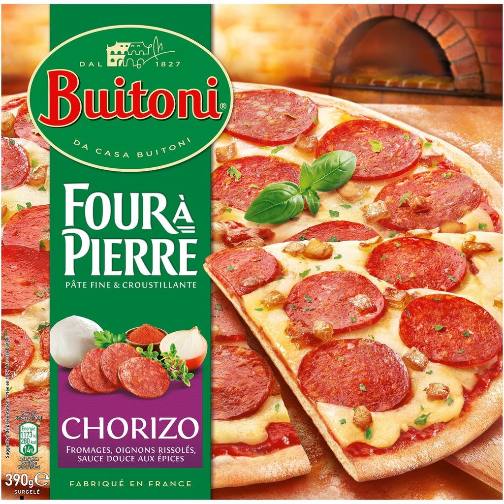 Buitoni 390G Four Pierr Chorizo Buiton