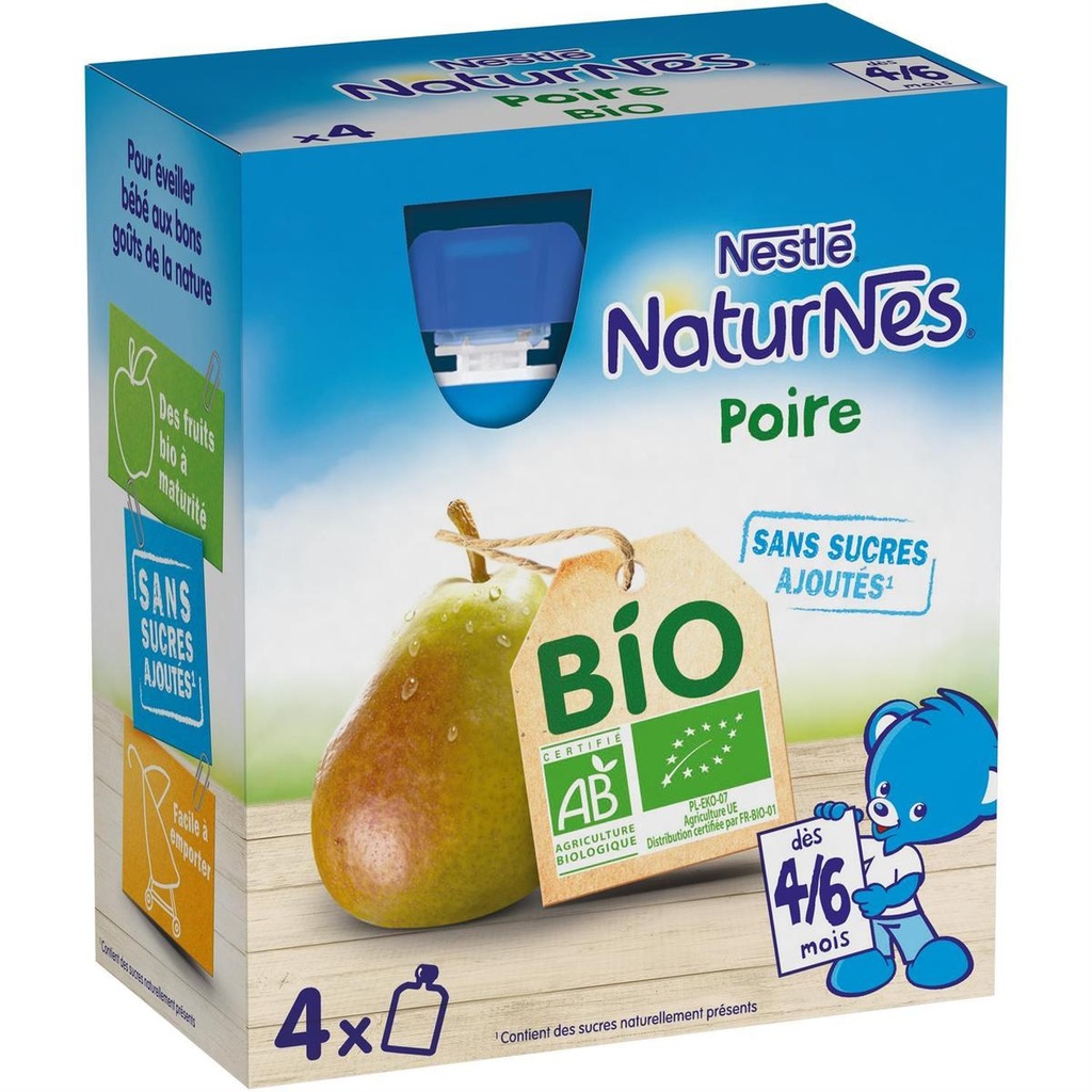 Nestle 360G X4Naturnes B Gourdes Poir