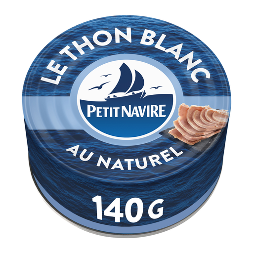[3019080057016] PETIT NAVIRE White Tuna in Brine 140 g