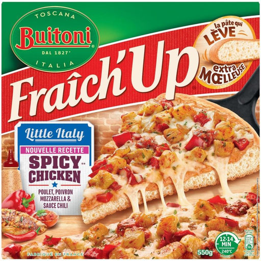 [7613036218184] BUITONI Pizza La Italiana Poulet 550 g