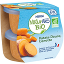 NATURNES Refeição para bebé bio batata doce cenoura 2x130g