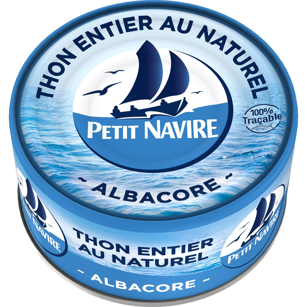 PETIT NAVIRE Whole Albacore Tuna in Natural Juice 140 g