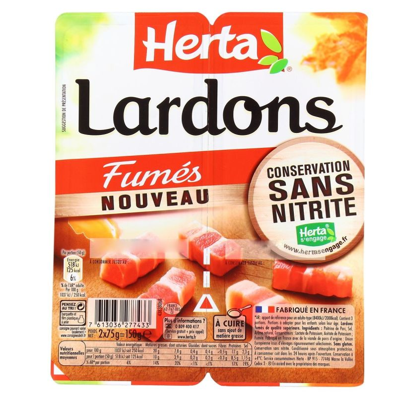 HERTA Smoked Bacon Bits 2 x 75 g