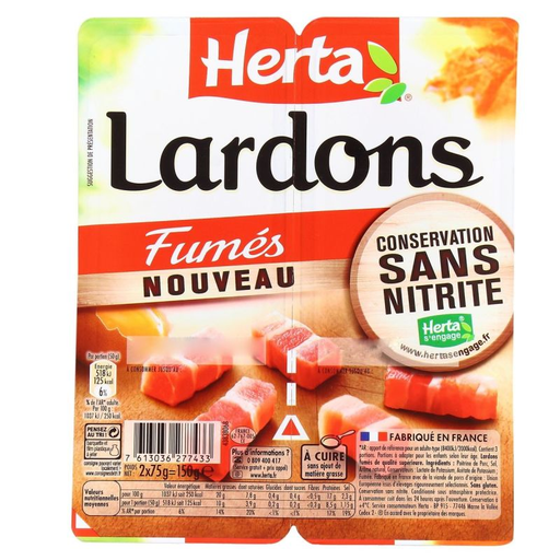[7613036277433] HERTA Smoked Bacon Bits 2 x 75 g