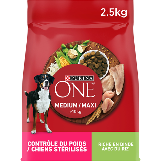 [7613036514415] PURINA ONE Croquetas de Pavo y Arroz para Perros Esterilizados 2,5 kg