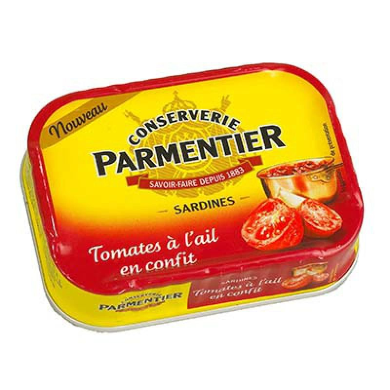 PARMENTIER Sardinas Confitadas Tomate y Ajo 135 g