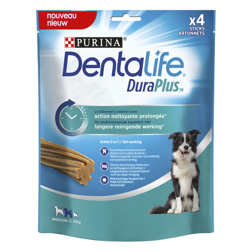 [7613036709330] PURINA Golosinas para perro mediano dentalife duraplus 197 g
