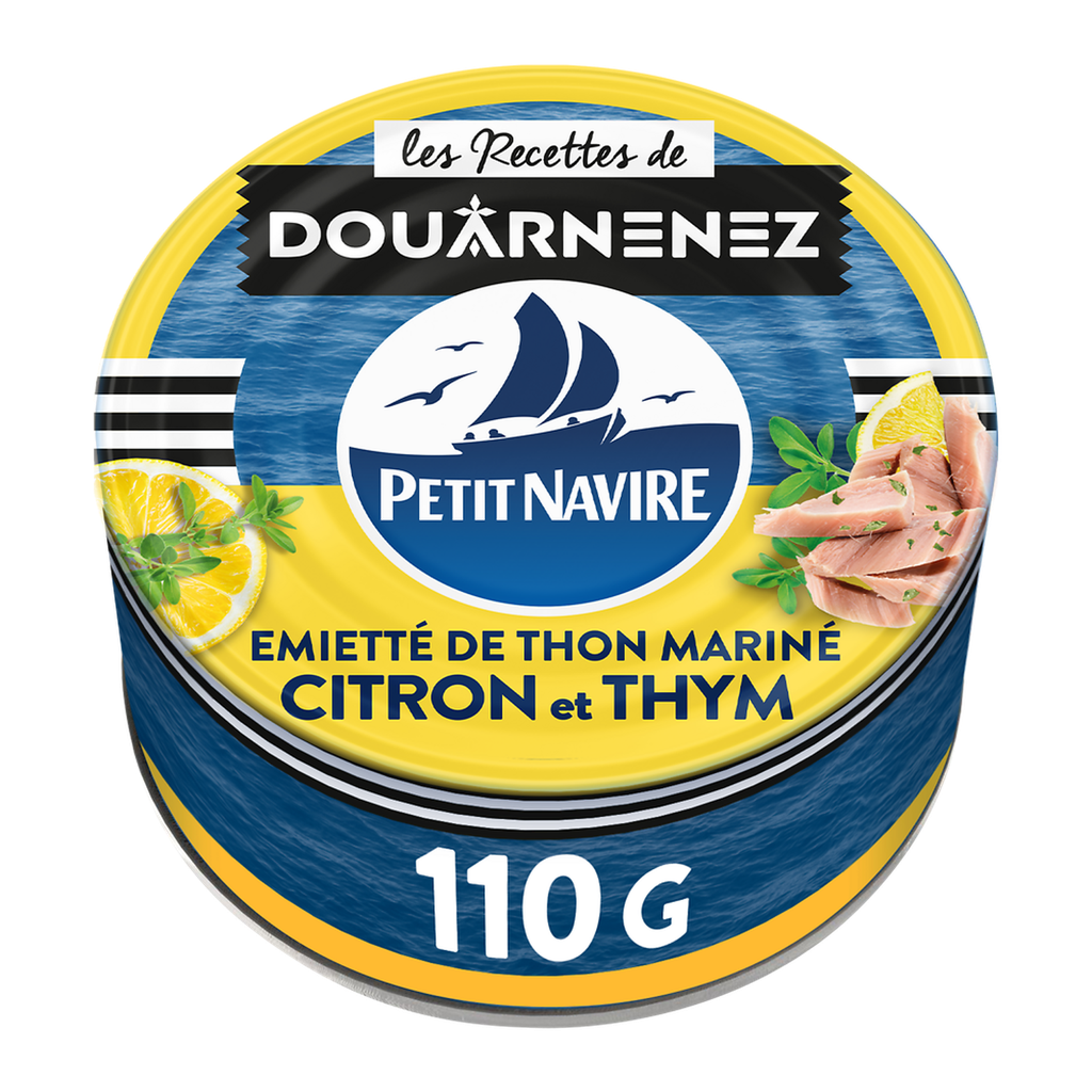 PETIT NAVIRE Le Mariné Emietté de thon citron & thym 110 g