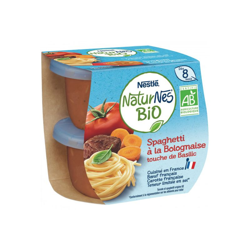 NATURNES Organic Spaghetti Bolognese 8 Months 2 x 190 g