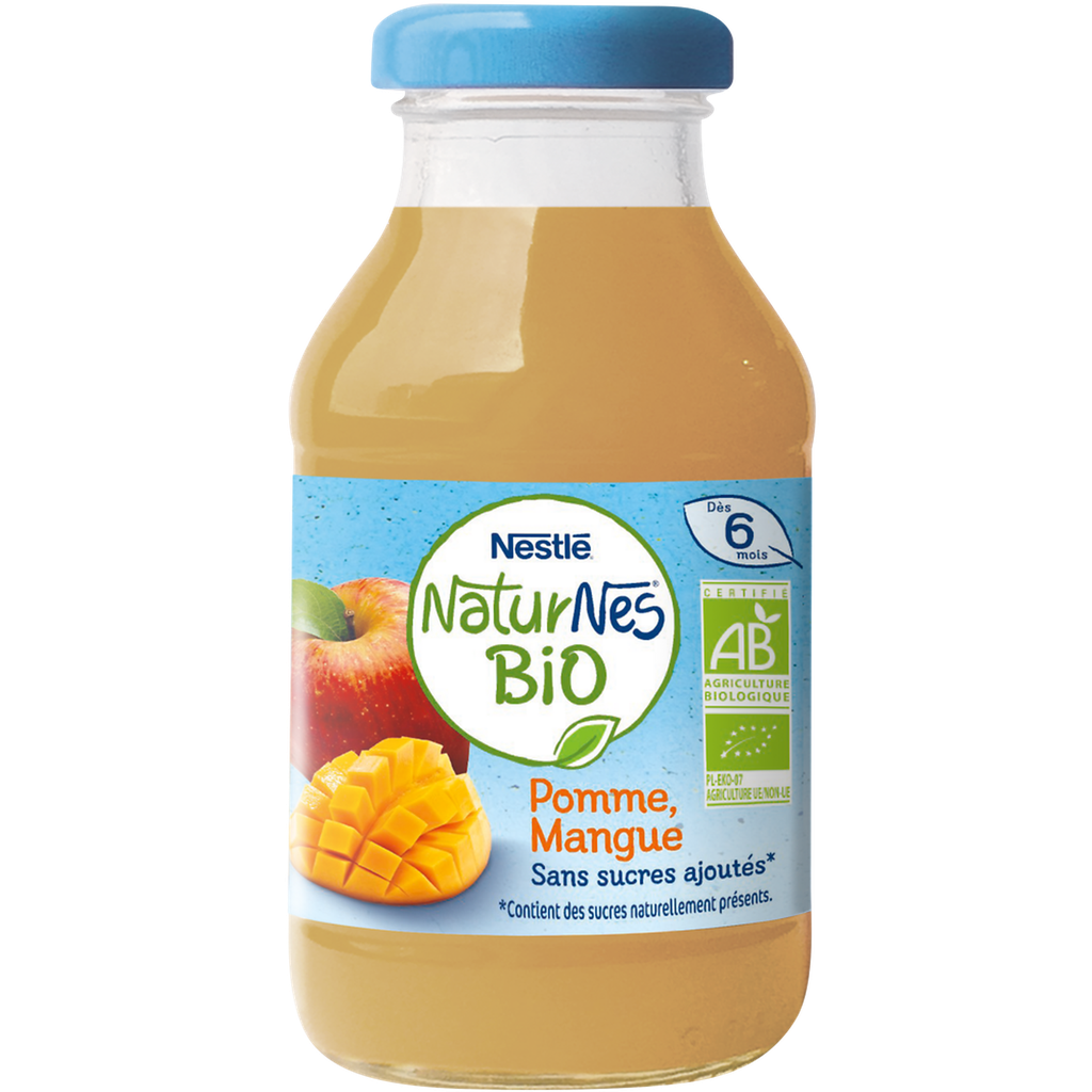 NATURNES Nestlé BIO Bebida manzana mango 200 ml