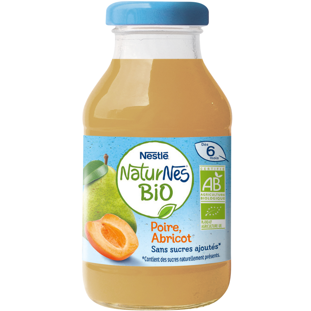 NATURNES Bebida Bebé Bio Pera & Alperce 200 ml