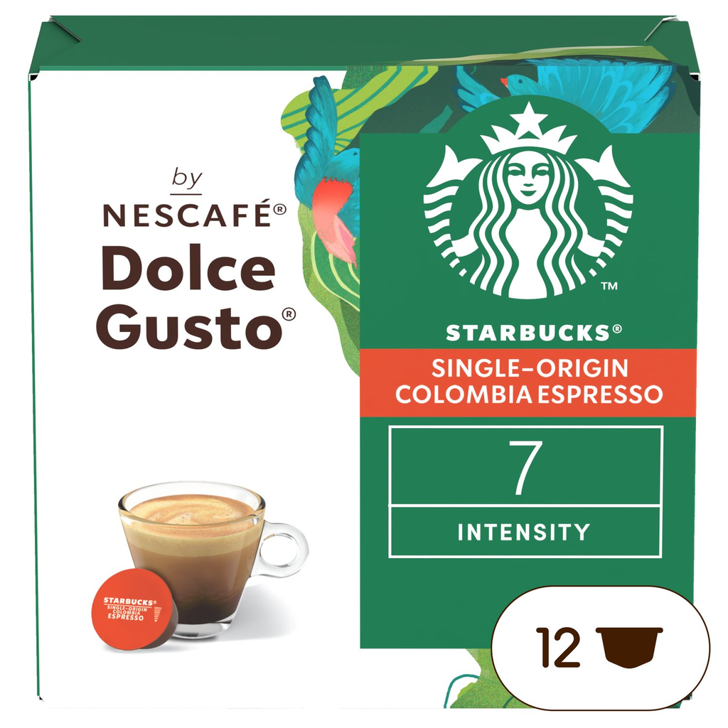STARBUCKS Cápsulas de café compatibles Dolce Gusto Single-Origin Colombia 12 cápsulas