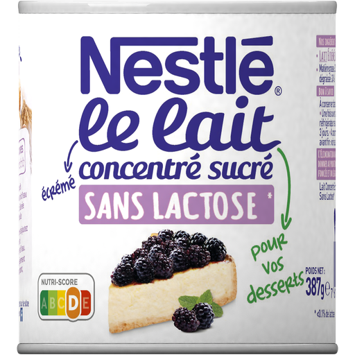[7613036954198] NESTLE Leite Condensado Adoçado Sem Lactose para Pastelaria 387 g